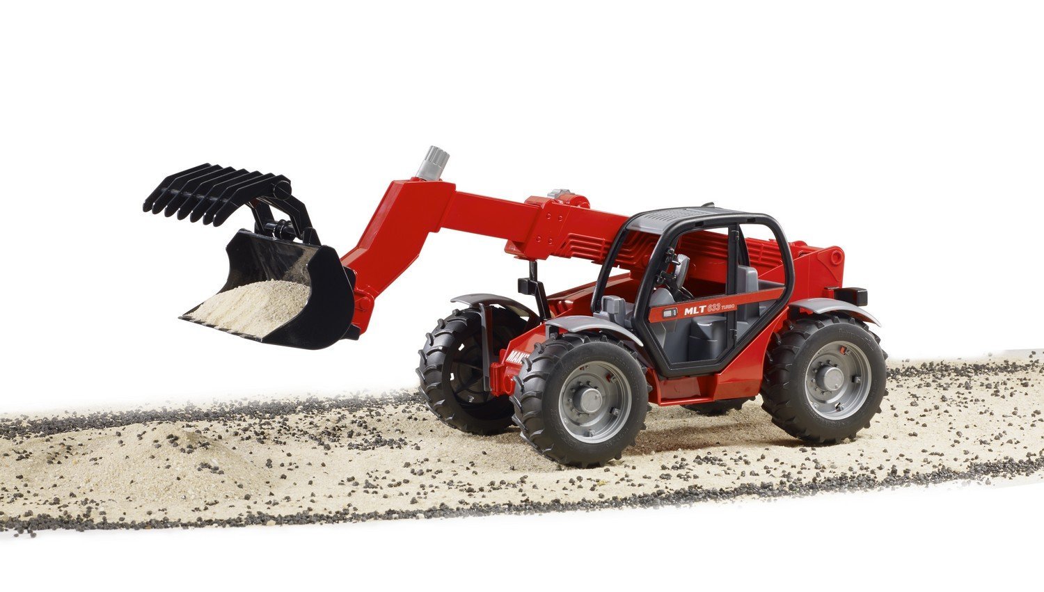 Погрузчик колесный Bruder Manitou MLT 633 с телескопическим ковшом  