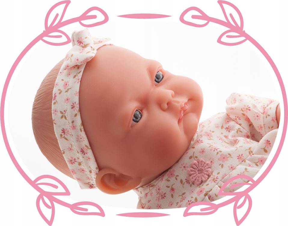 Кукла-младенец Вера в розовой люльке, 26 см  