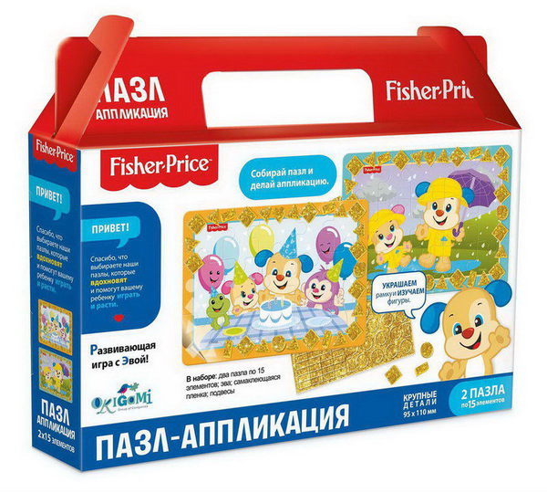 

Пазл-аппликация 2в1 из серии Фишер Прайс - Осеннее событие, 2 по 15 элементов