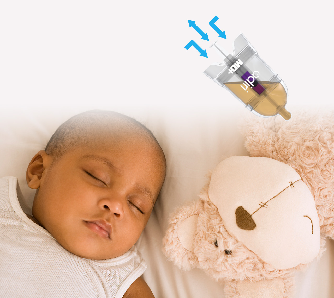 Бутылочка с системой подачи лекарств для грудничка - Adiri MD+