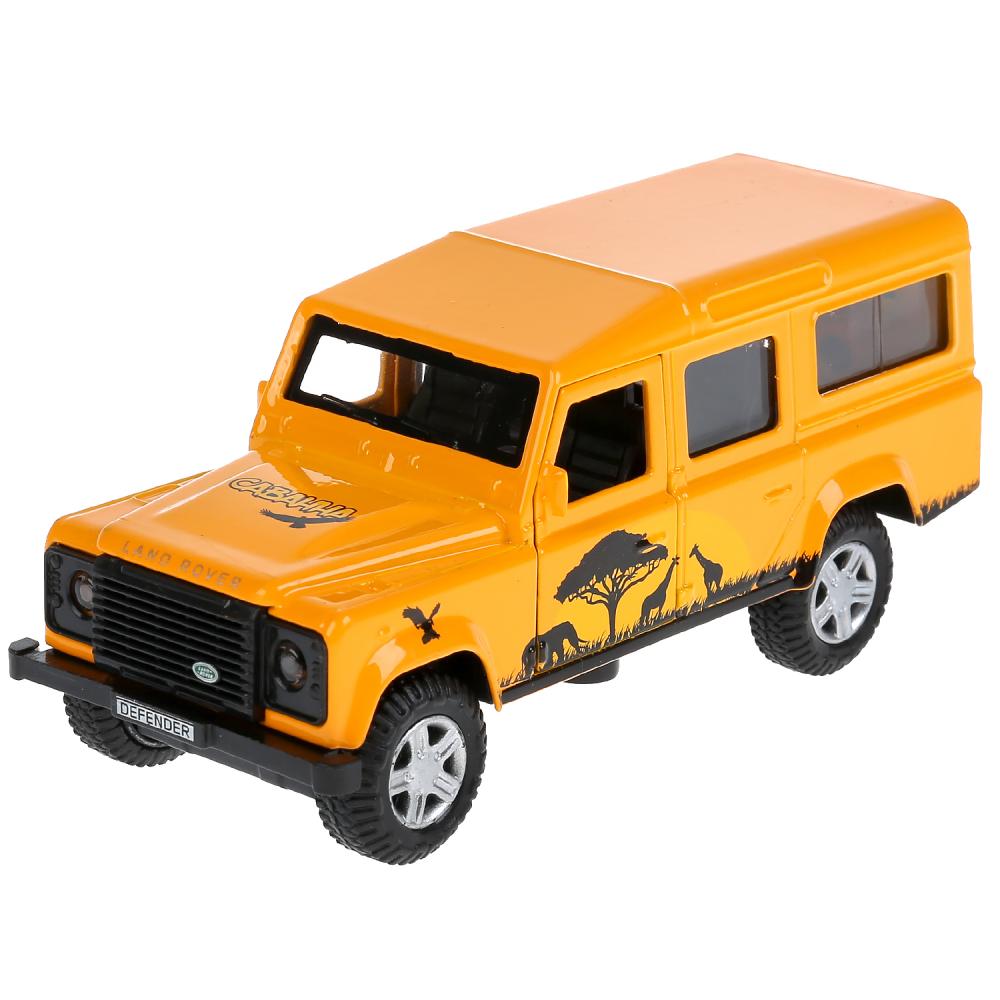 

Машина металлическая Land Rover Defender Сафари 12 см, открываются двери, инерция