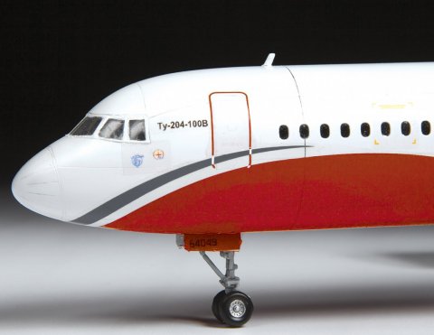 Сборная модель - Пассажирский авиалайнер Ту-204-100  