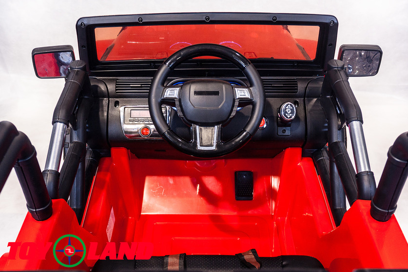 Электромобиль Jeep красный  
