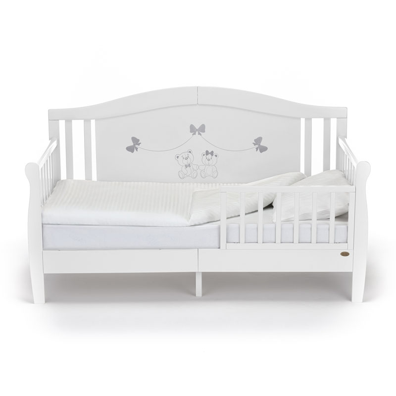 Детская кровать-диван Nuovita Stanzione Verona Div Fiocco, Bianco/Белый  