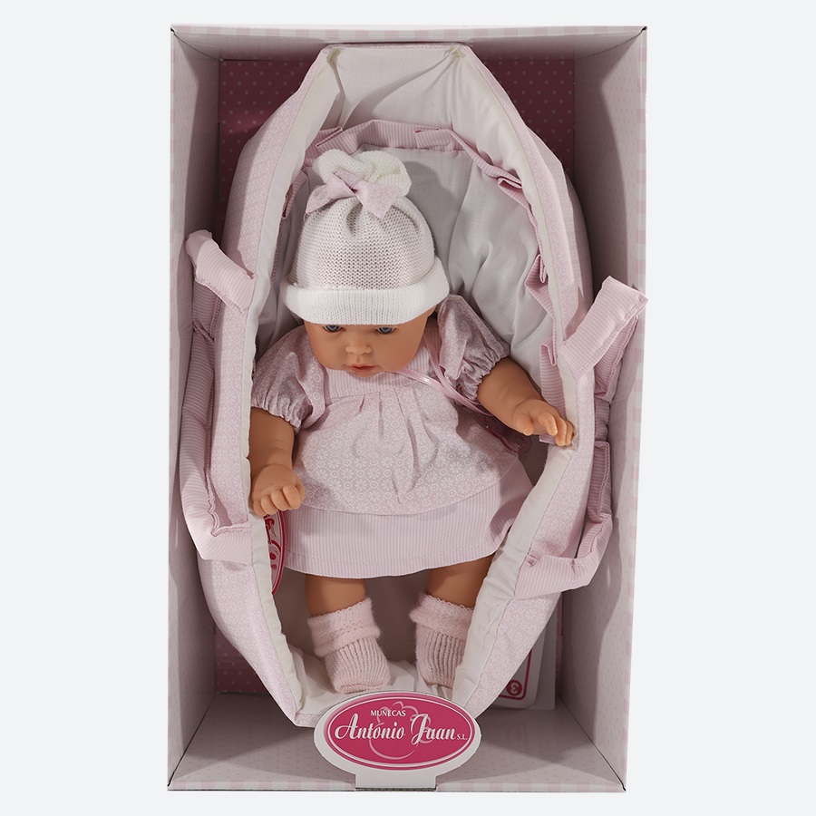 Кукла Лана в корзине, озвученная, 27 см  