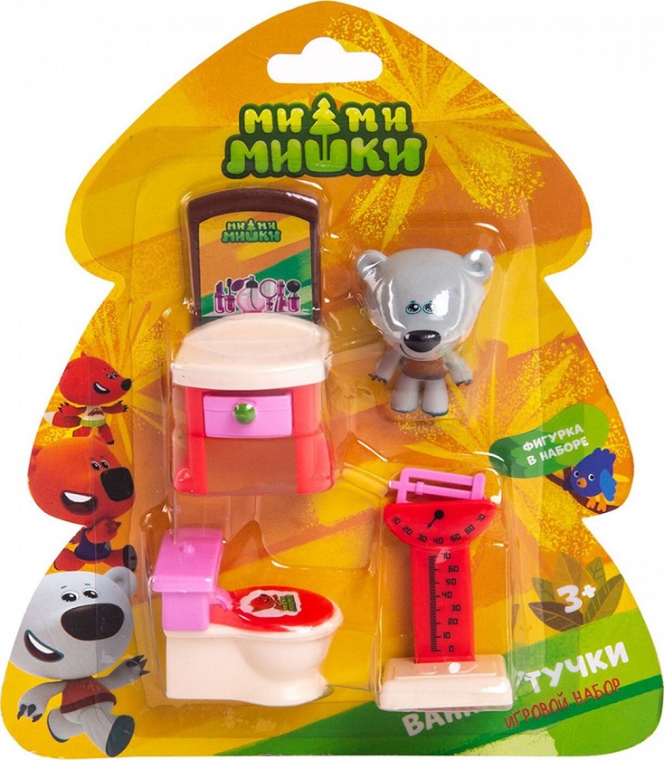 Игровой набор из серии Ми-Ми-Мишки – Тучка и Ванная комната с 3 деталями интерьера  