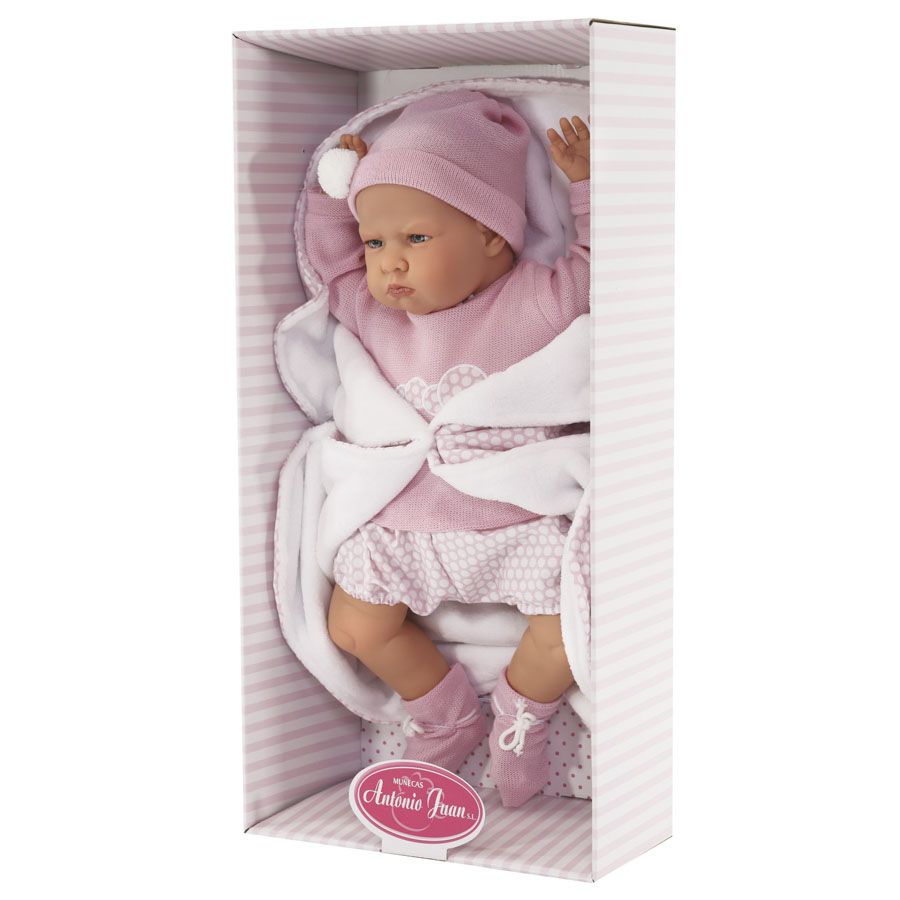 Интерактивная кукла Эдурне в розовом 52 см детский лепет  