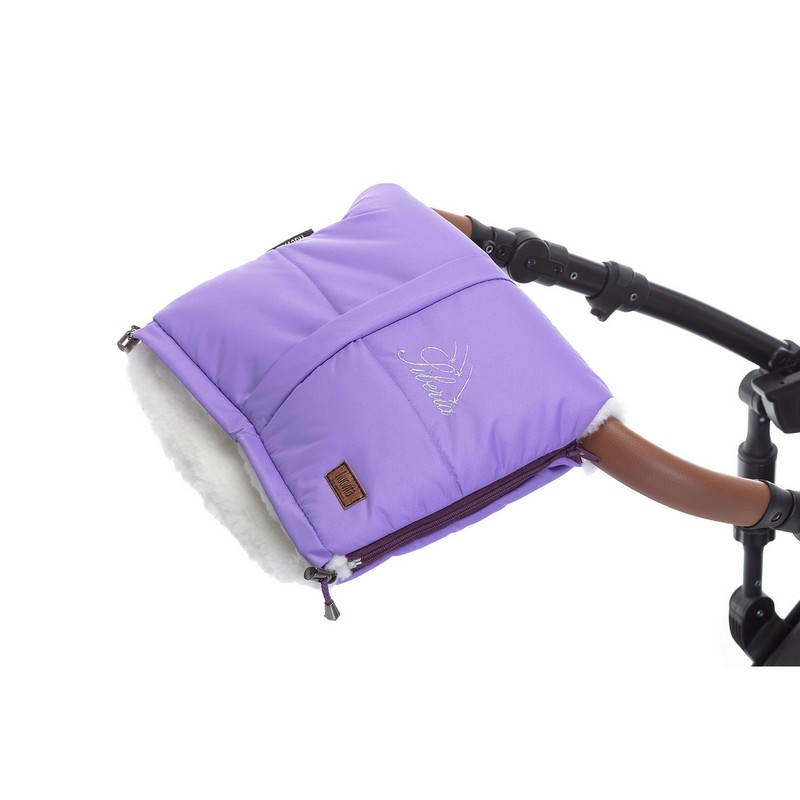 Муфта меховая для коляски Nuovita Siberia Bianco Viola/Фиолетовый  