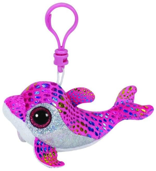 

Брелок Beanie Boo's Дельфин Sparkles розовый, 12,7 см