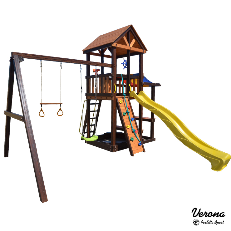 

Игровой комплекс Perfetto sport Verona с качелями и кольцами