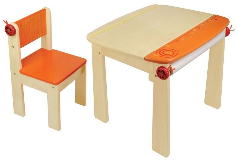 Деревянный стульчик I'm Toy, оранжевый  