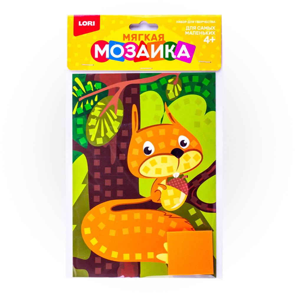 

Мозаика мягкая – Белочка, малый набор