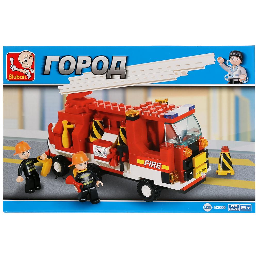 Конструктор - Пожарная машина с фигурками, 175 деталей  