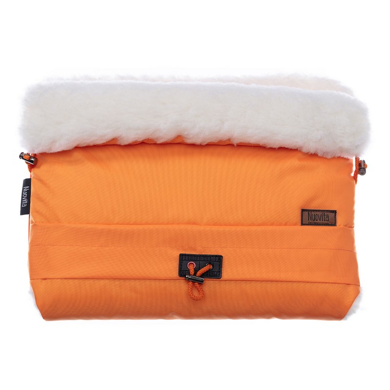 

Муфта меховая для коляски Nuovita Alaska Bianco Arancio/Оранжевый