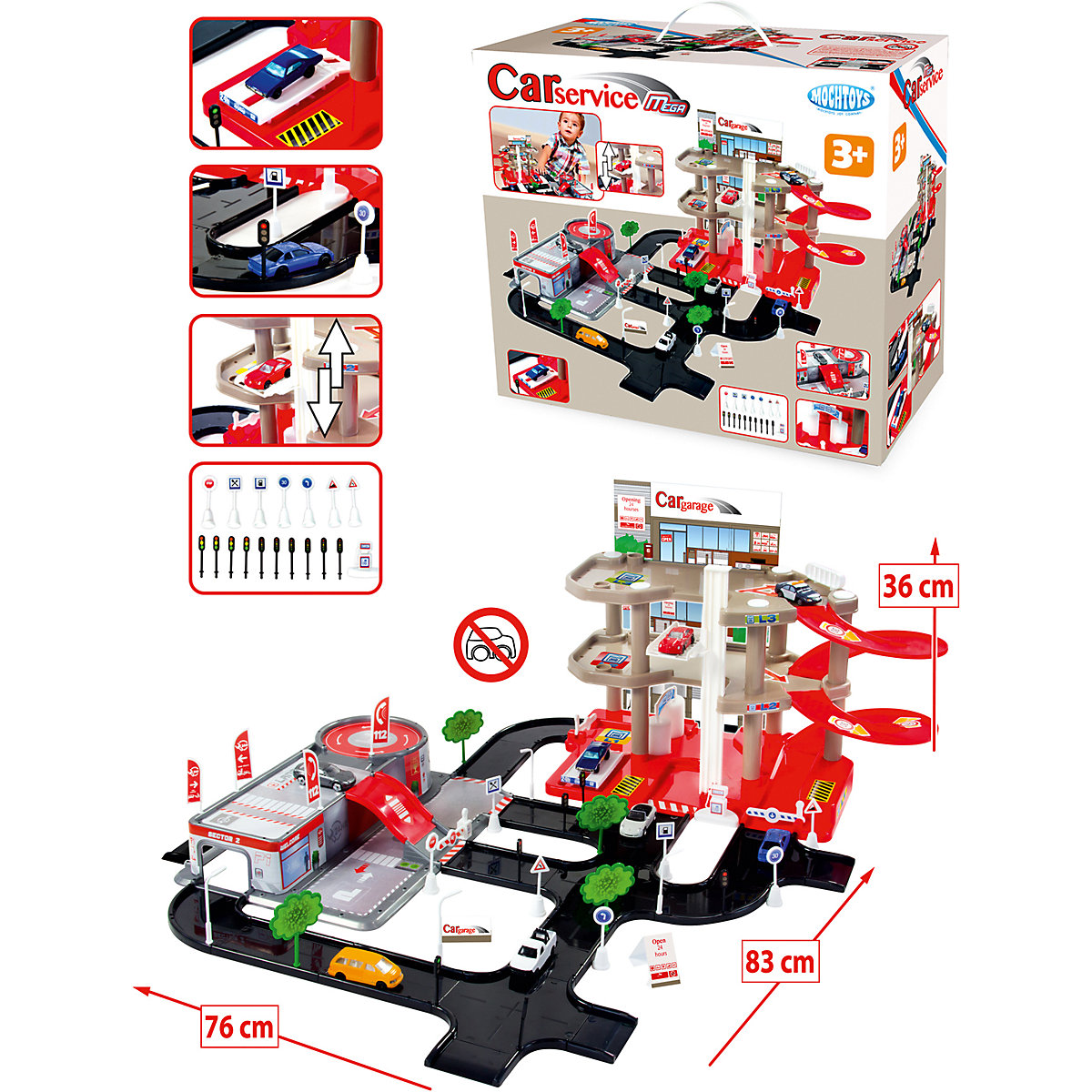 Игровой набор - Парковка + сервисный центр  