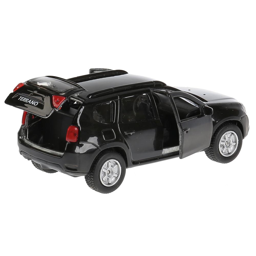 Инерционная металлическая машина - Nissan Terrano, цвет черный, 12 см, открываются двери, багажник -WB) 