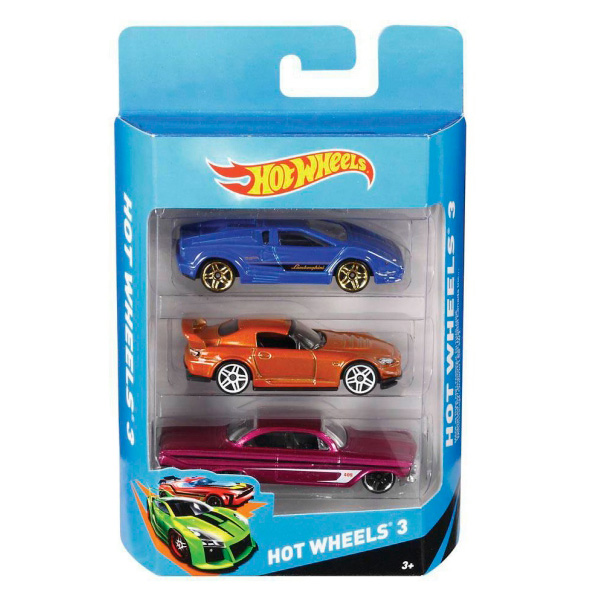 Hot Wheels. Подарочный набор из 3х машинок 