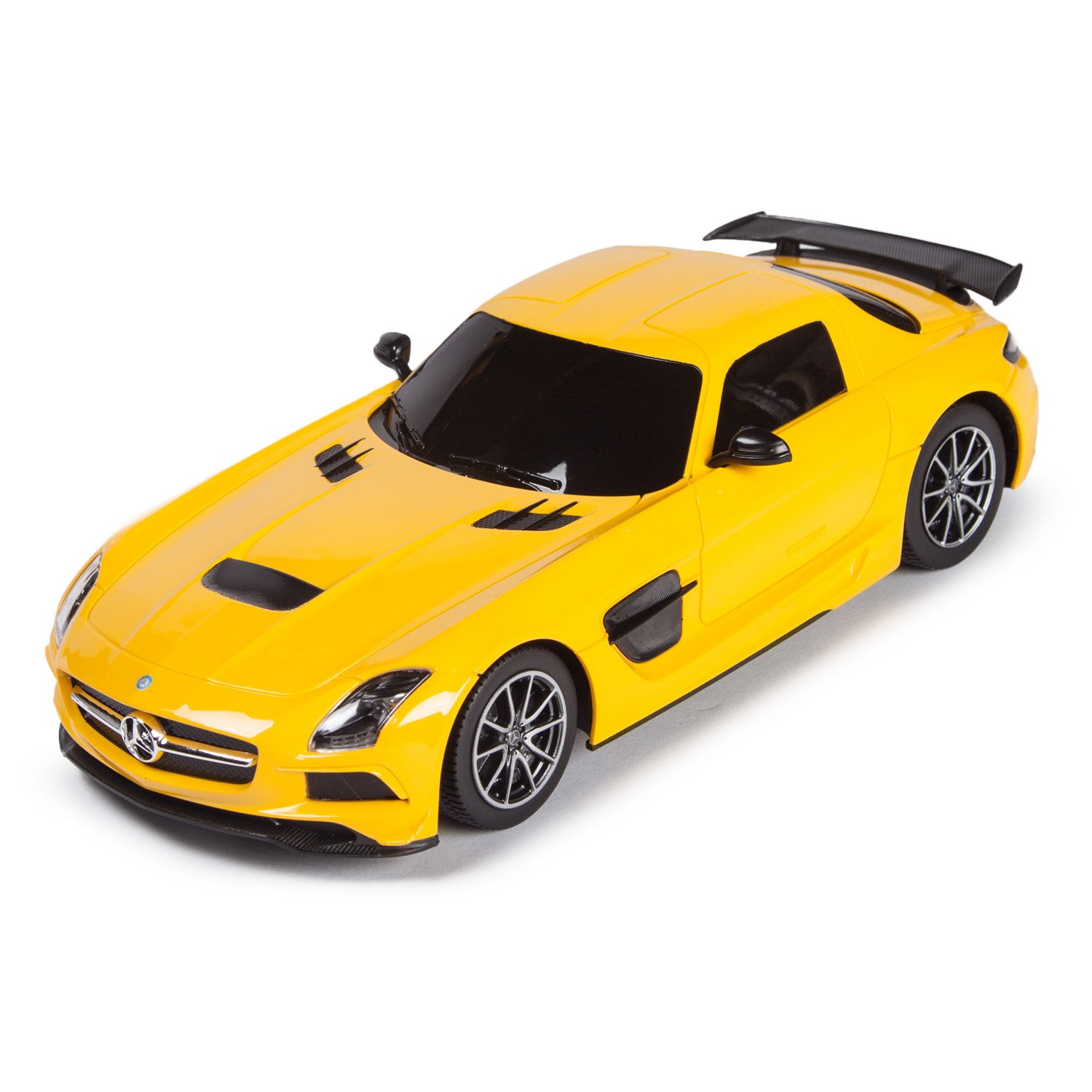 Машина на р/у – Mercedes SLS AMG, 1:18, желтый, белый  