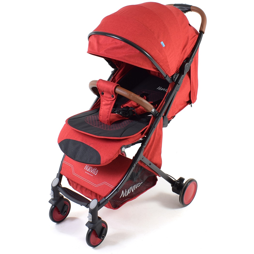 

Прогулочная коляска Nuovita Giro, цвет Rosso, Nero/Красный, Черный