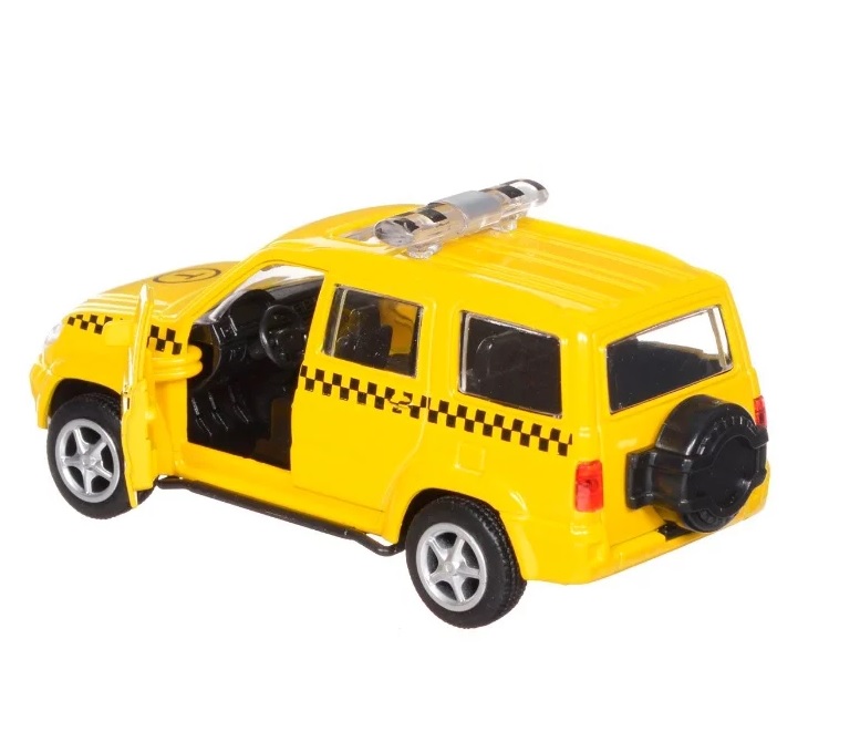 Такси - Уаз Патриот, машина металлическая инерционная  
