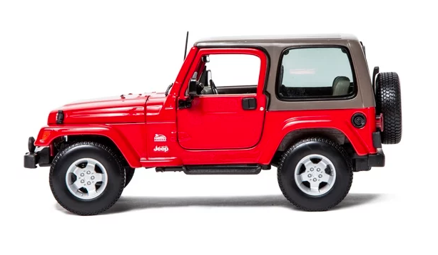 Металлическая машинка Bburago Jeep Wrangler Sahara масштаб 1:18  