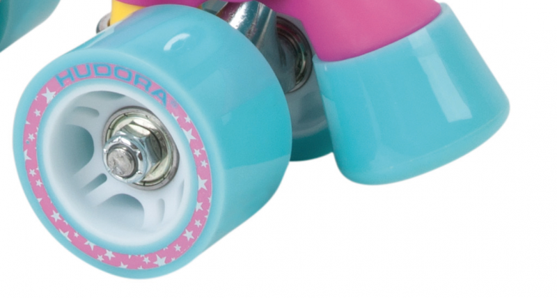 Ролики Skate Wonders, размер 32-35, цвет – Розовый/Голубой  