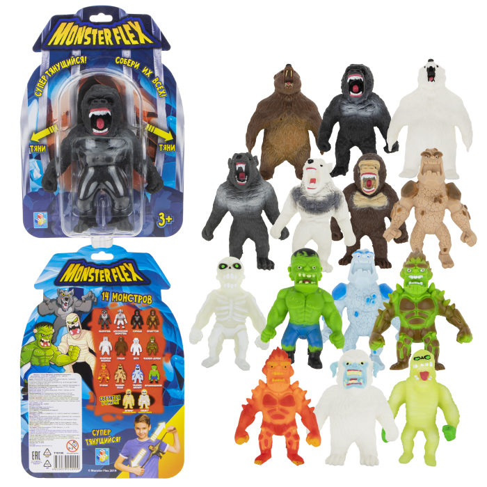 

Тянущиеся фигурки - Monster Flex 15 см, 14 видов