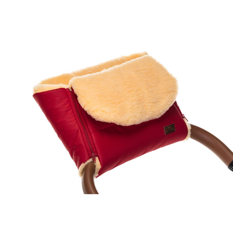 Муфта меховая для коляски Nuovita Vichingo Pesco Rosso/Красный  