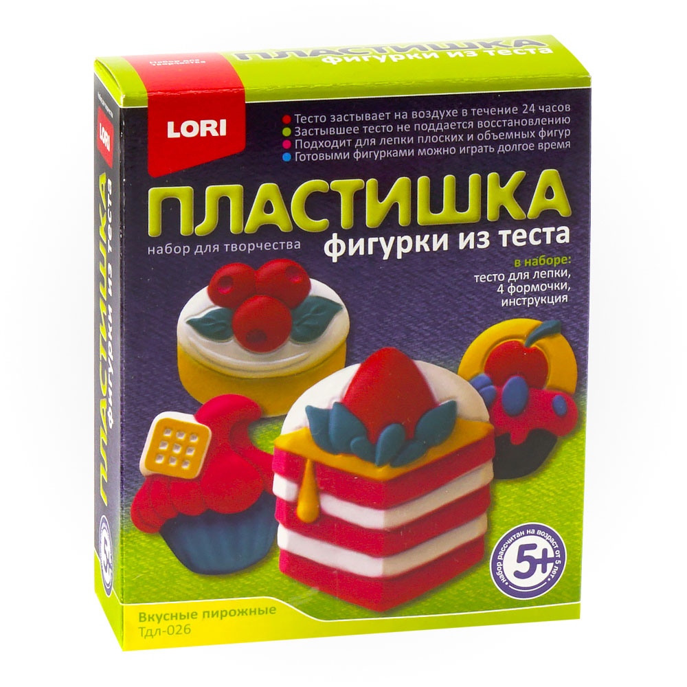 

Фигурки из теста Вкусные пирожные