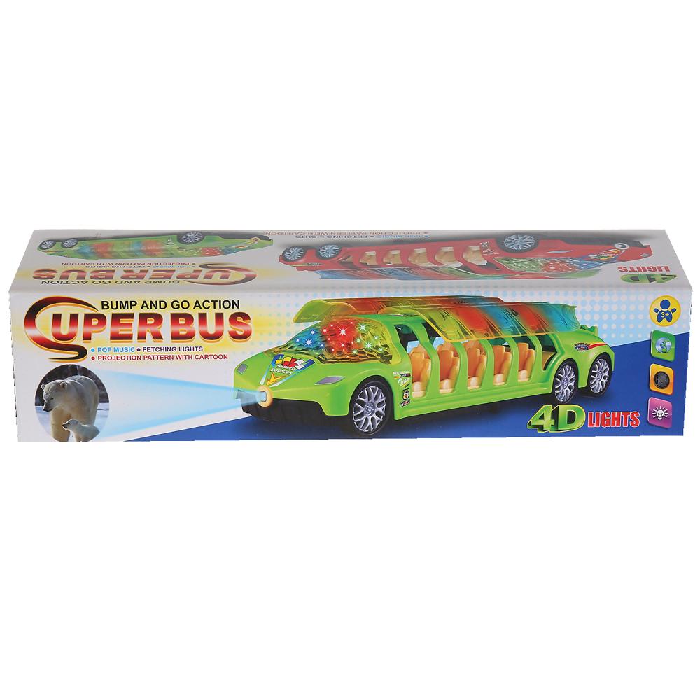 Игрушечная машинка – Superbus 393-17, открываются двери, свет и звук  