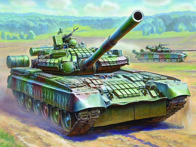 

Модель для склеивания - Танк Т-80БВ