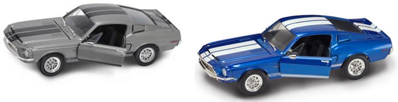 

Автомобиль 1968 года - Шелби GT 500KR, масштаб 1/18