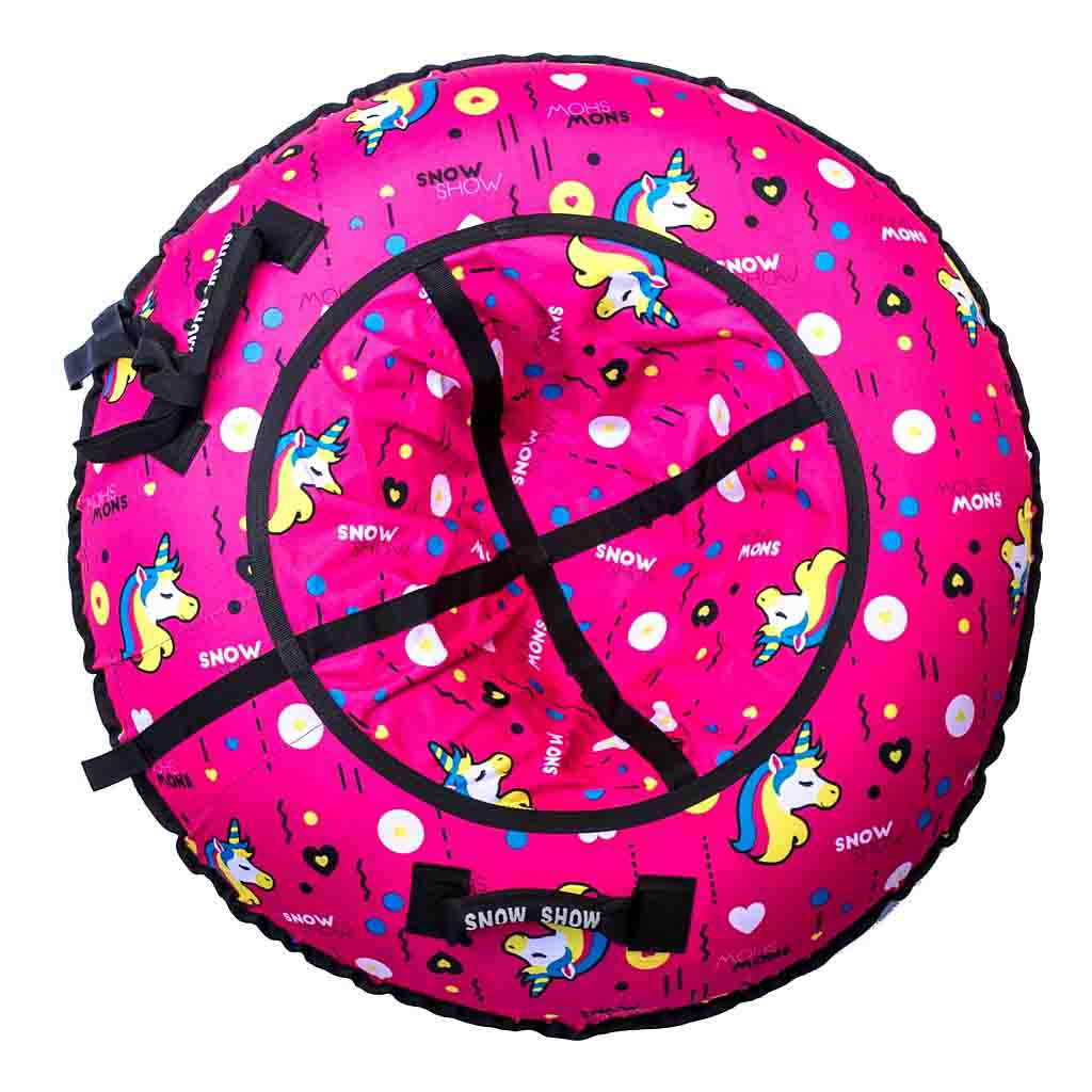 Санки надувные – Тюбинг RT Единорог на розовом, 118 см  