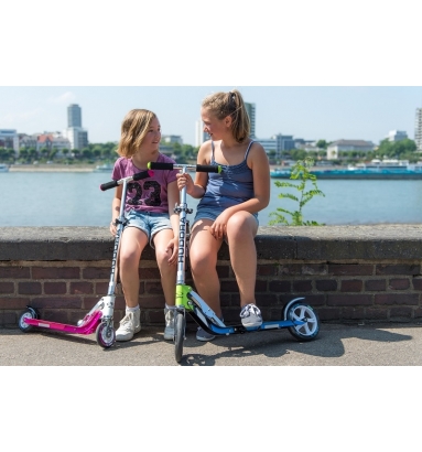 Двухколесный самокат Hudora Big Wheel 125, pink/розовый  