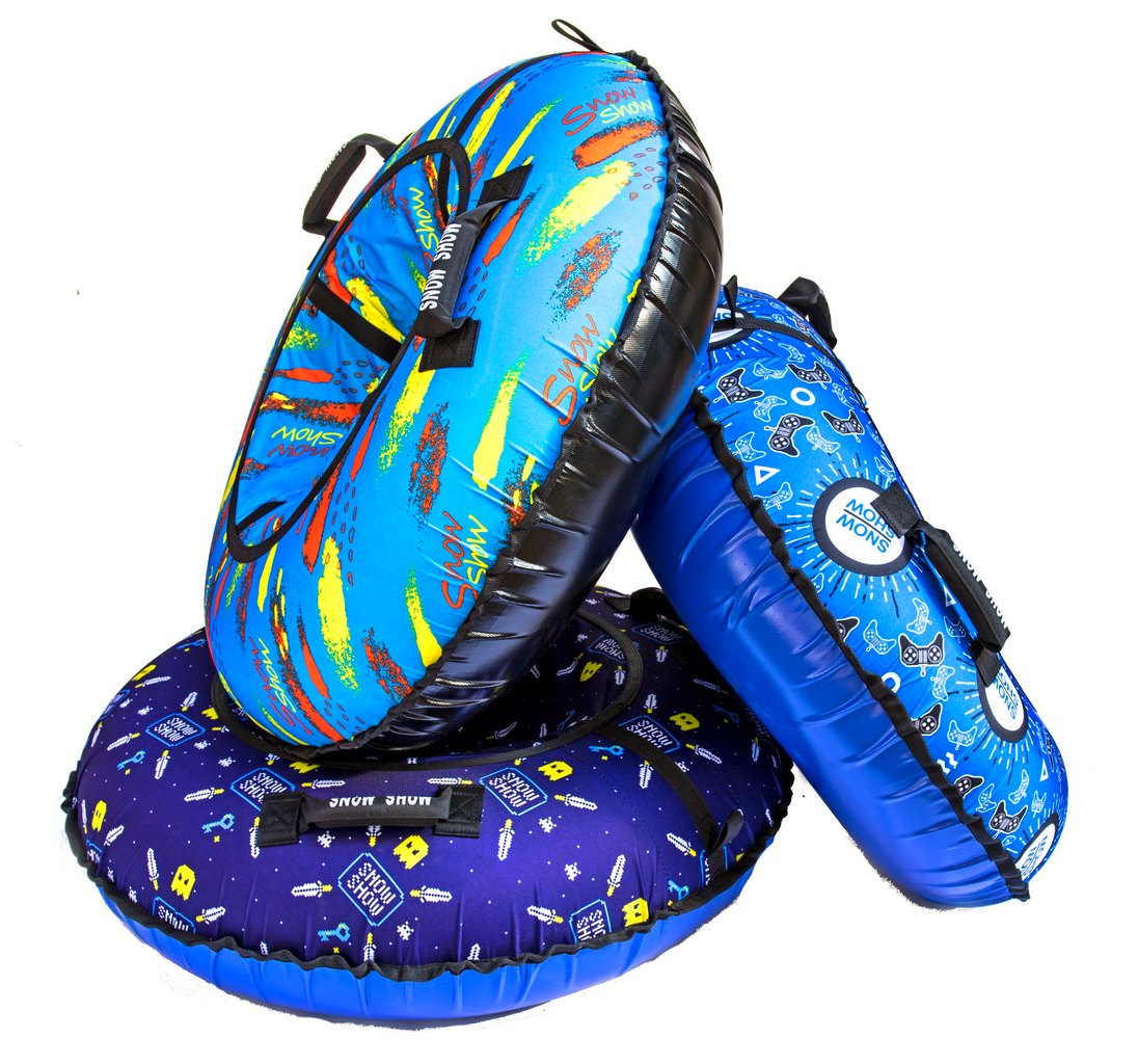Санки надувные – Тюбинг RT Джойстики на синем, 118 см  