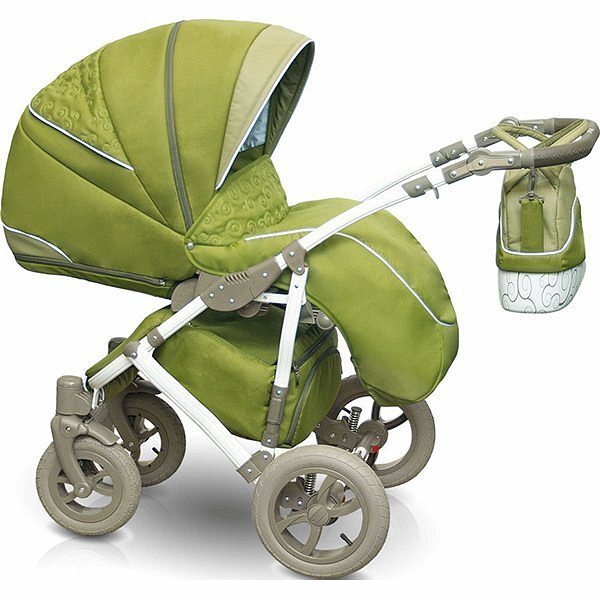 Детская коляска Camarelo Figaro 2 в 1, салатовая  