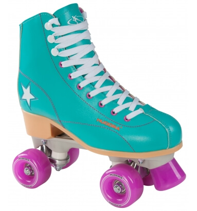 Ролики-квады Hudora Rollschuh Roller Disco, 36, grün/lila 