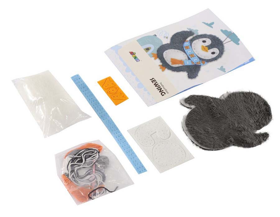 Набор для шитья - Брелок для ключей: пингвин  