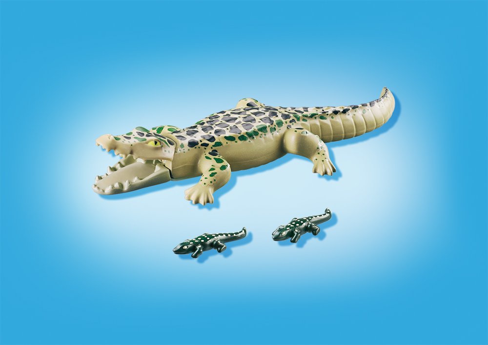 Игровой набор из серии Зоопарк: Аллигатор с детенышами  