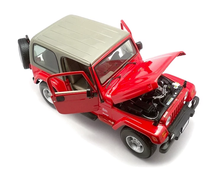 Металлическая машинка Bburago Jeep Wrangler Sahara масштаб 1:18  