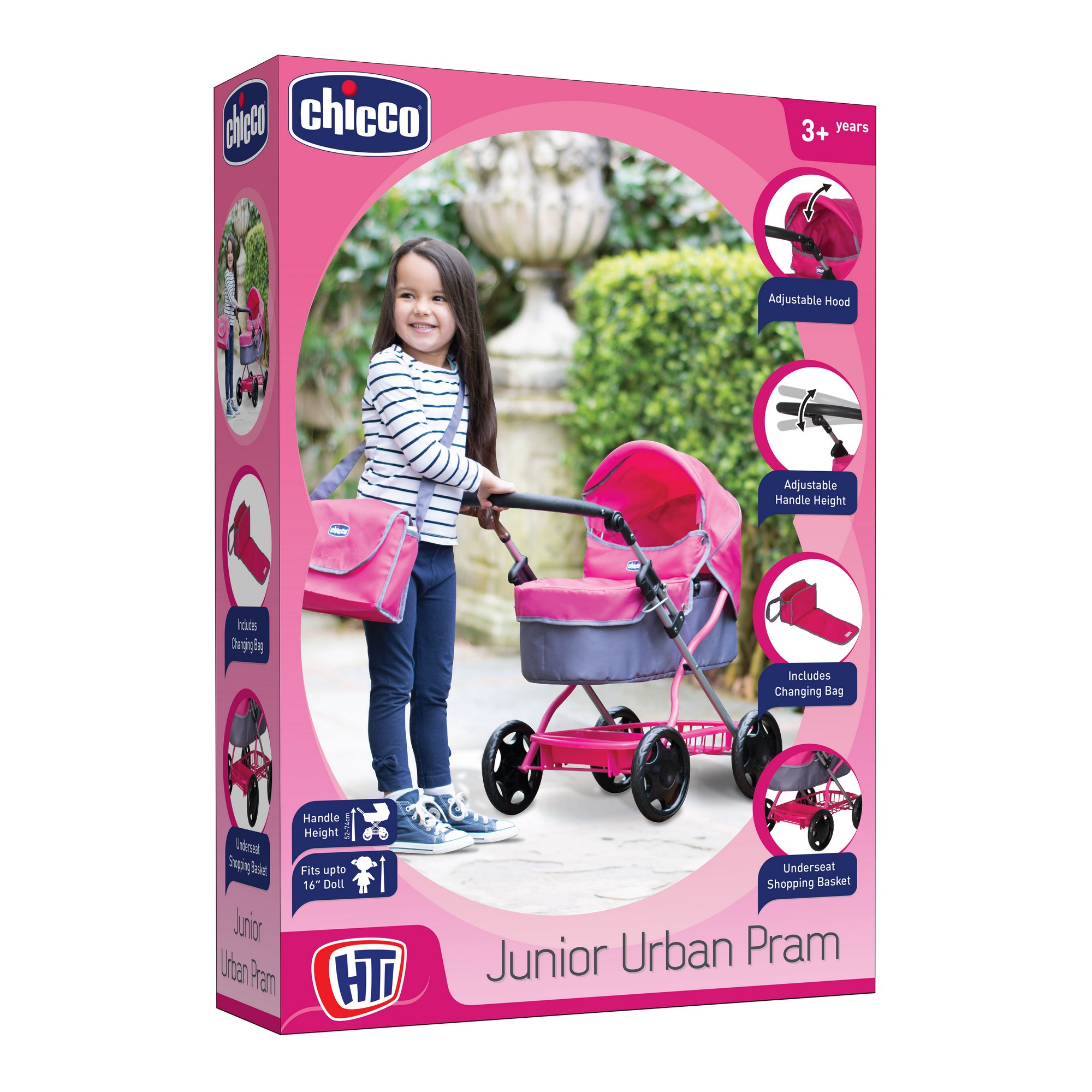 Городская коляска для кукол Chicco Junior urban pram  