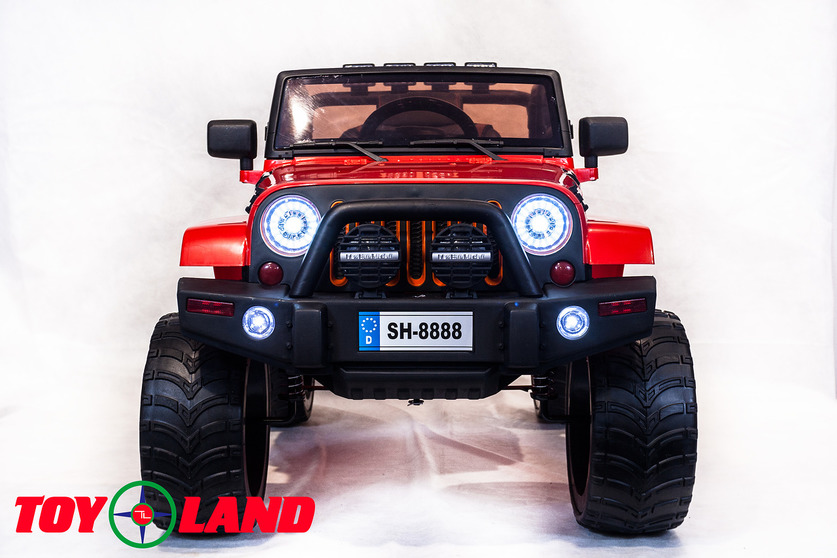 Электромобиль Jeep красный  