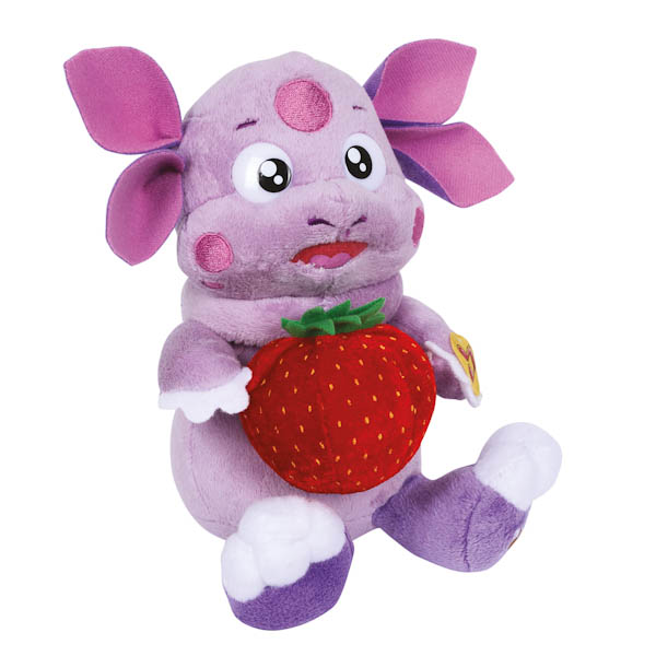 

Озвученная мягкая игрушка – Лунтик с клубничкой, 16 см