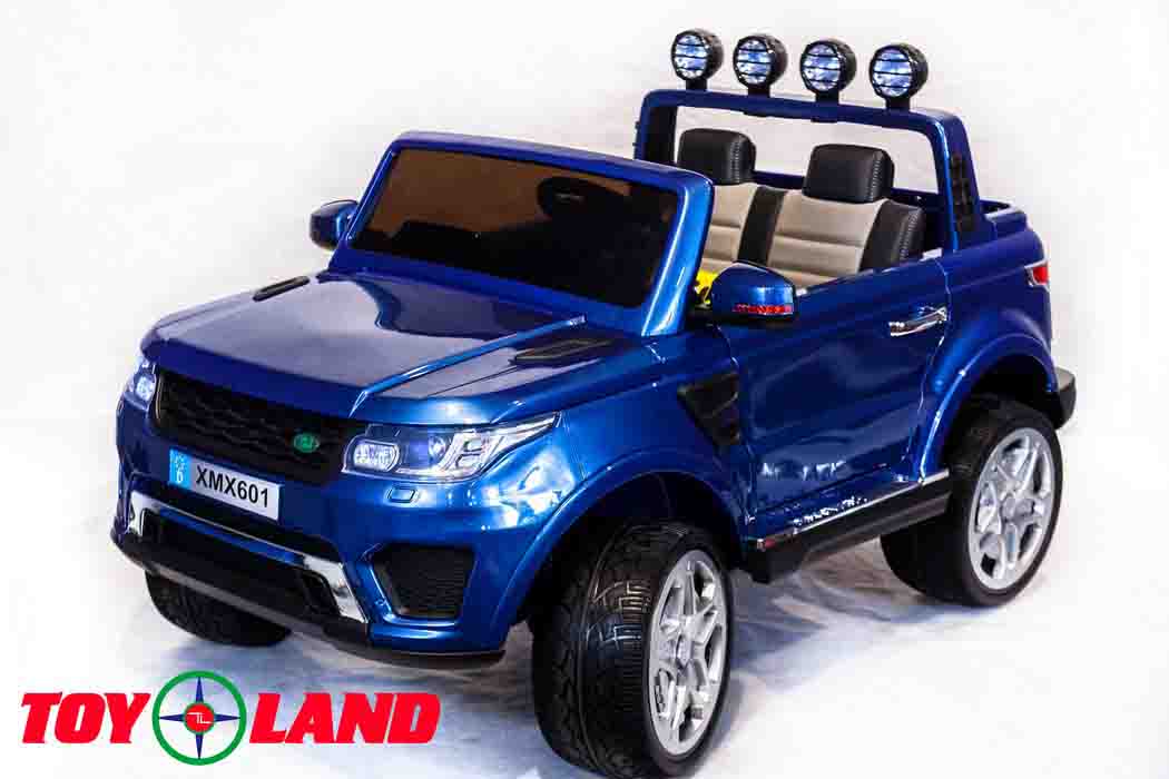 

Электромобиль Джип Range Rover ХМХ 601 4х4 10А, синий краска, свет и звук