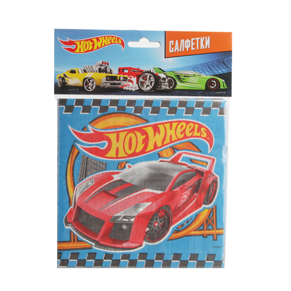 

Набор из 12-и салфеток - Hot Wheels