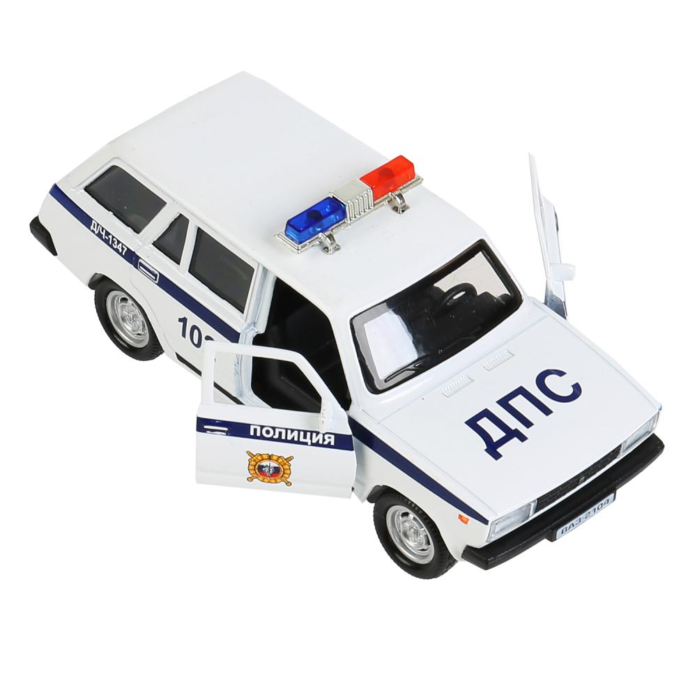 Машина Полиция Ваз-2104 Жигули 12 см свет-звук металлическая инерционная  