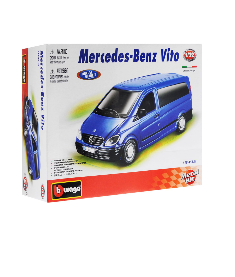 Машина для сборки Mercedes-Benz Vito, металлическая, 1:32  