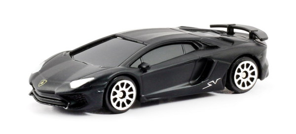 

Металлическая машина - Lamborghini Aventador LP 750-4 Superveloce, 1:64, черный матовый