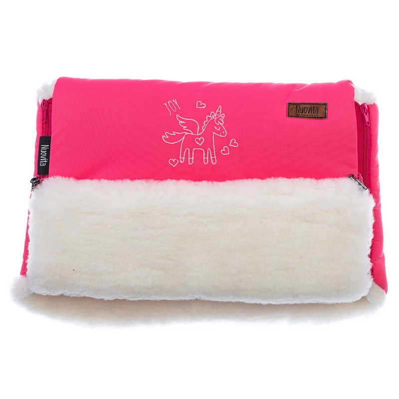 

Муфта меховая для коляски Nuovita Islanda Bianco Rosa/Розовый