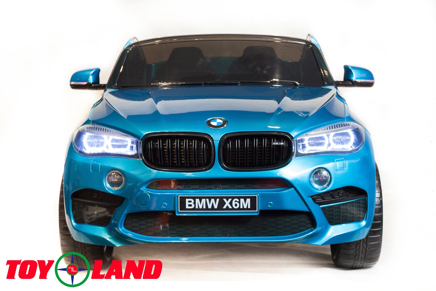 Электромобиль Джип BMW X6M, синий  